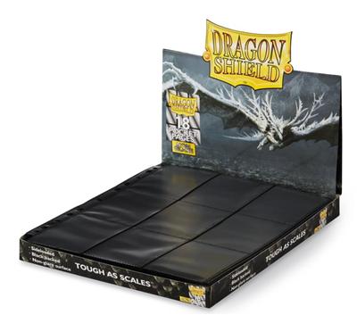 Dragon Shield - 18-Pocket Pages, Non Glare (50 Pages) - Black