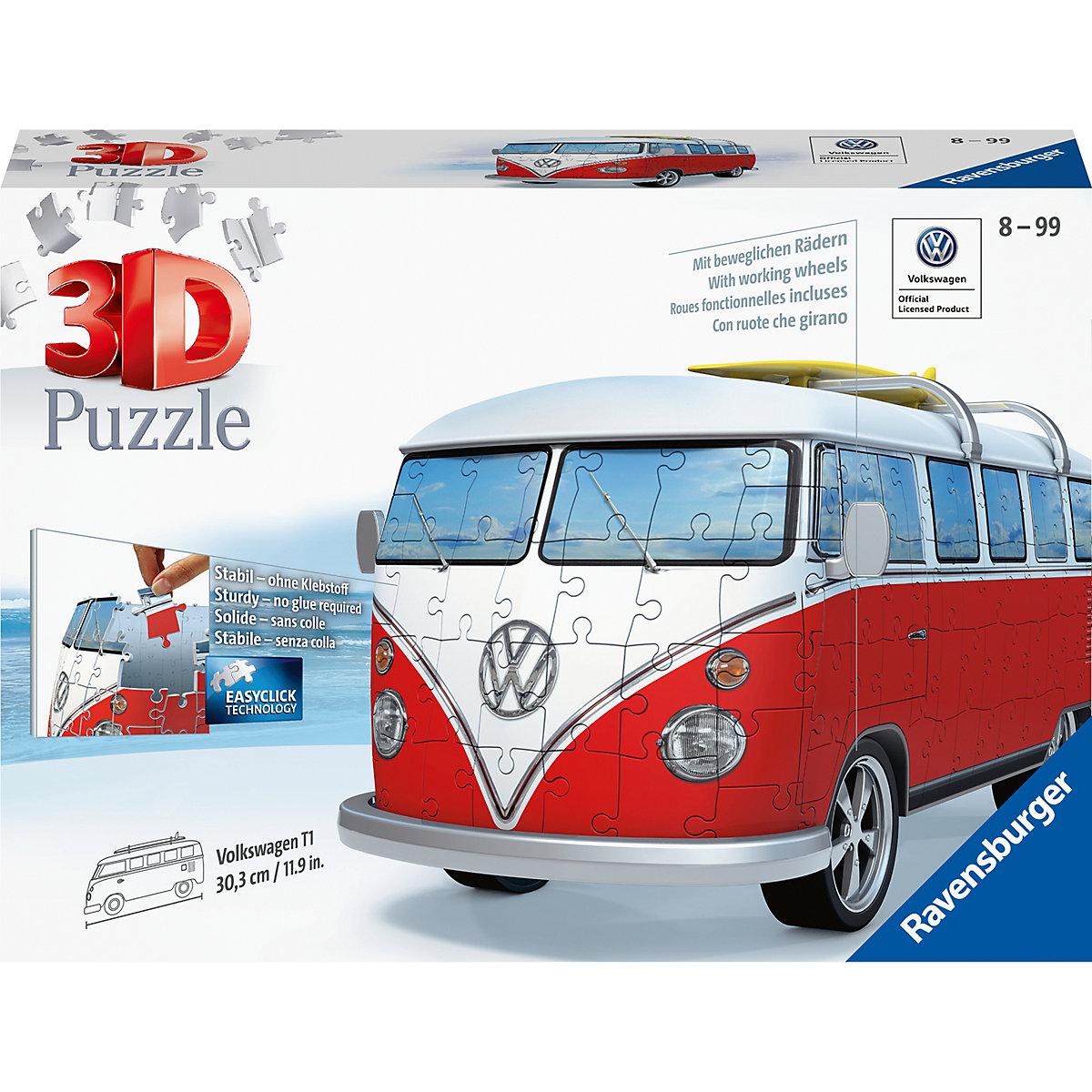 Ravensburger 3D Puzzle - Volkswagen T1 - 187 Teile