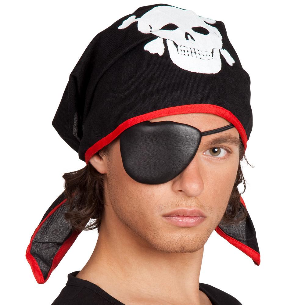 Piraten-Bandana und Augenklappe