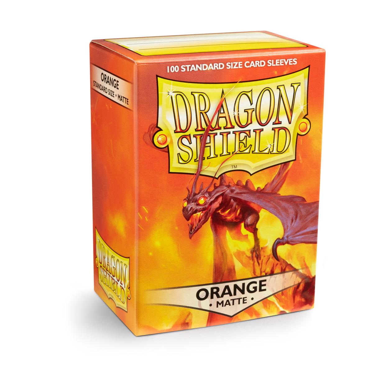 Dragon Shield - Card Sleeves: Matte Orange, Standard Size (100 Sleeves)