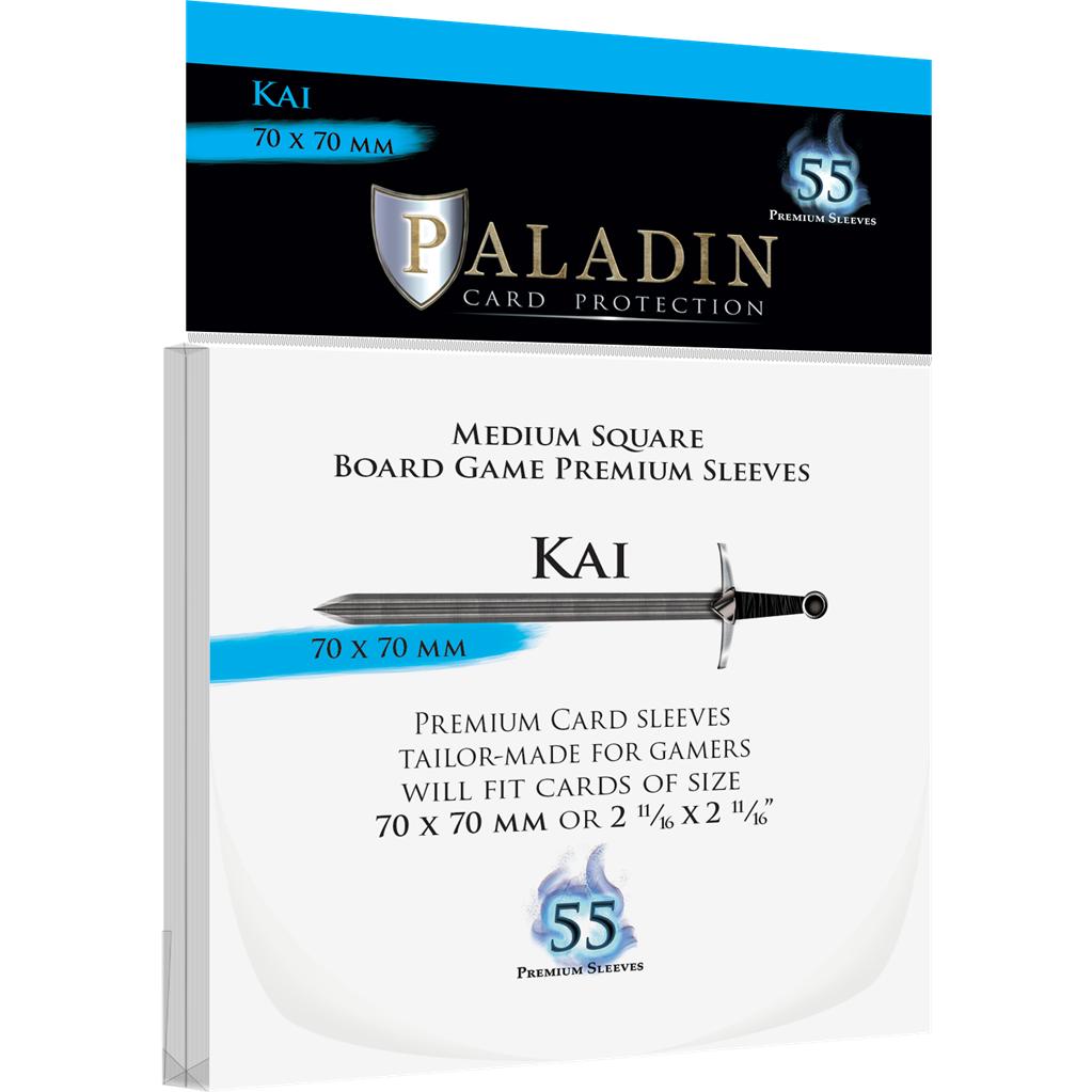 Paladin Sleeves - Kai Premium Board Game Sleeves 70x70mm (55 Sleeves)