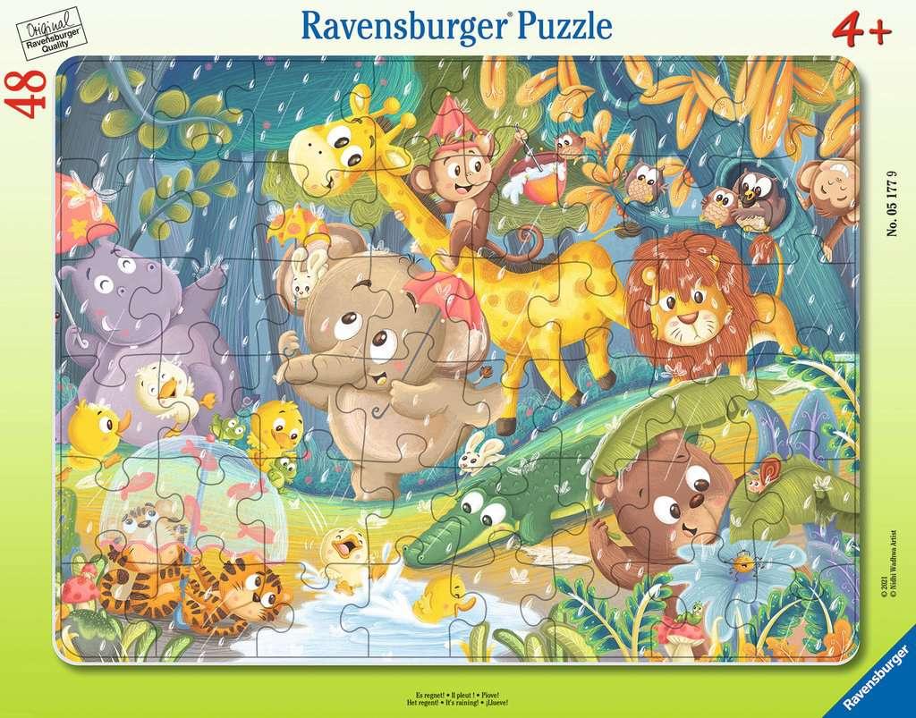 Ravensburger Puzzle - Es regnet! - 48 Teile