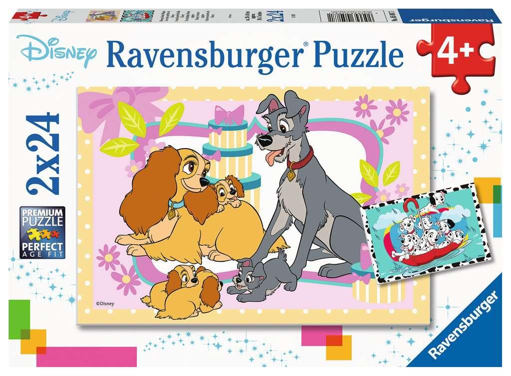 Ravensburger Puzzle - Disneys liebste Welpen - 2 x 24 Teile