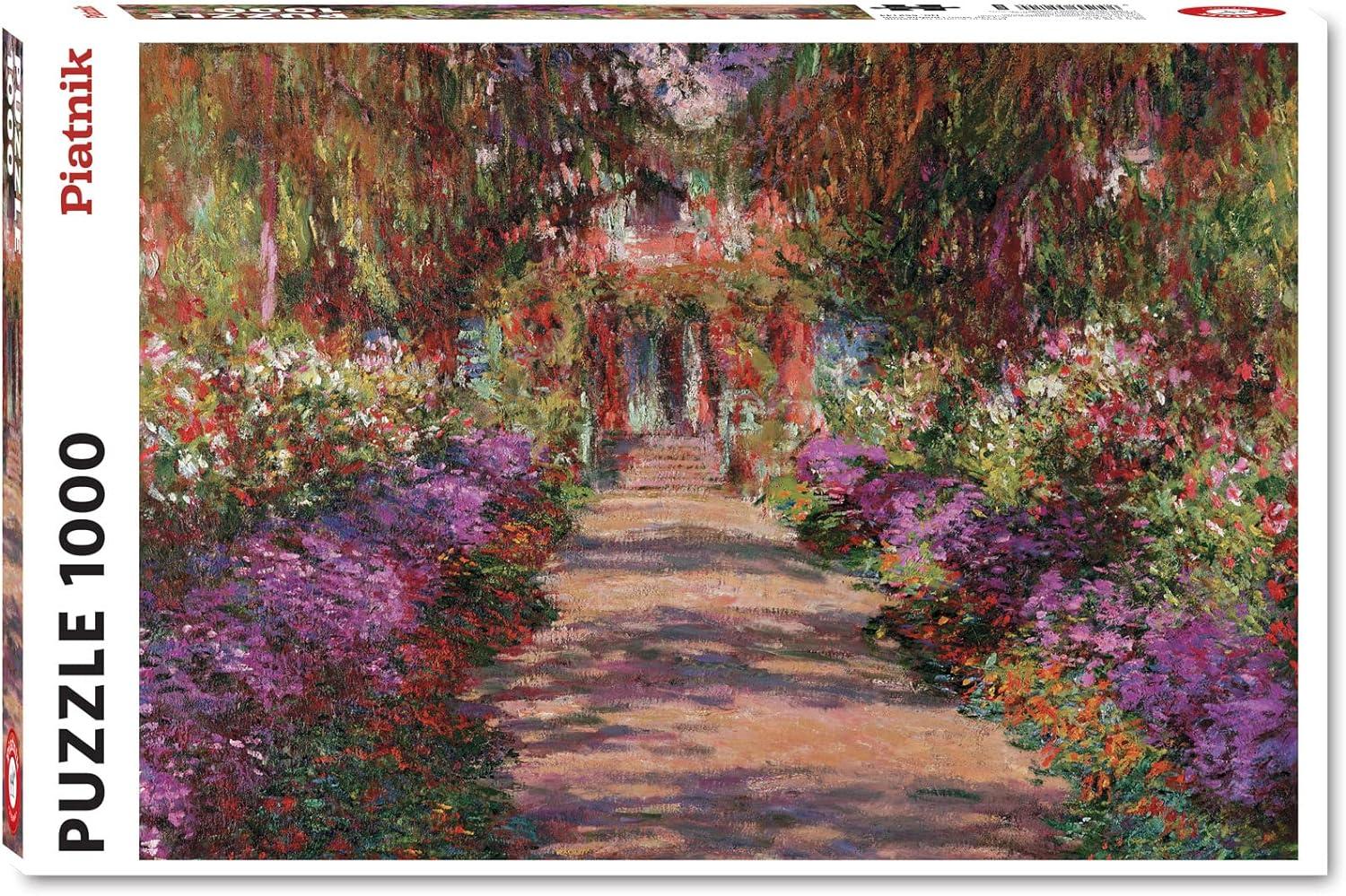 Puzzle 1000 Teile - Monet: Weg in Monets Garten in Giverny