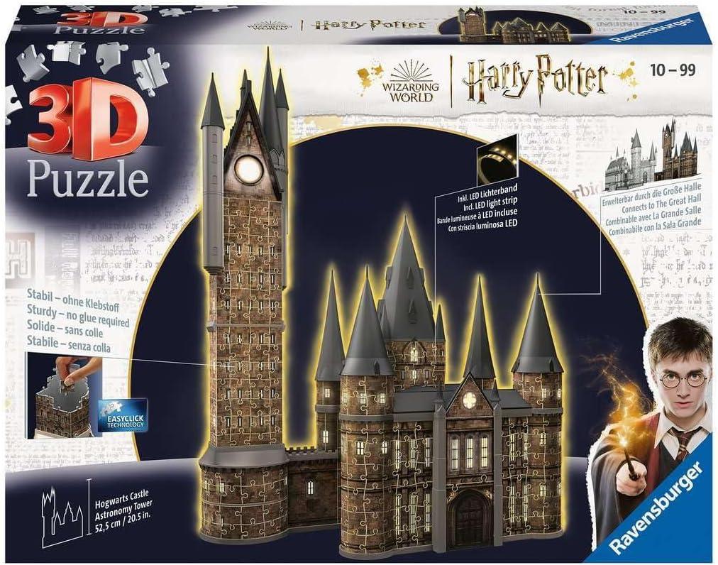 Ravensburger 3D Puzzle - Harry Potter: Hogwarts Schloss Astronomie Turm Nacht Edition
