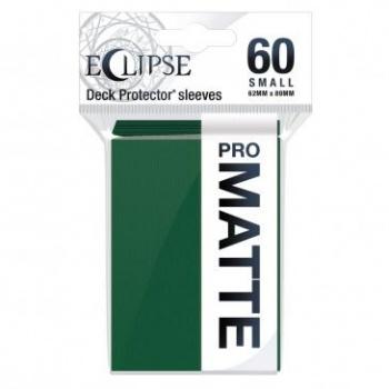 Deck Protector Sleeves - Pro Matte Eclipse: 62x89 mm Small Size, Green (60 Sleeves)