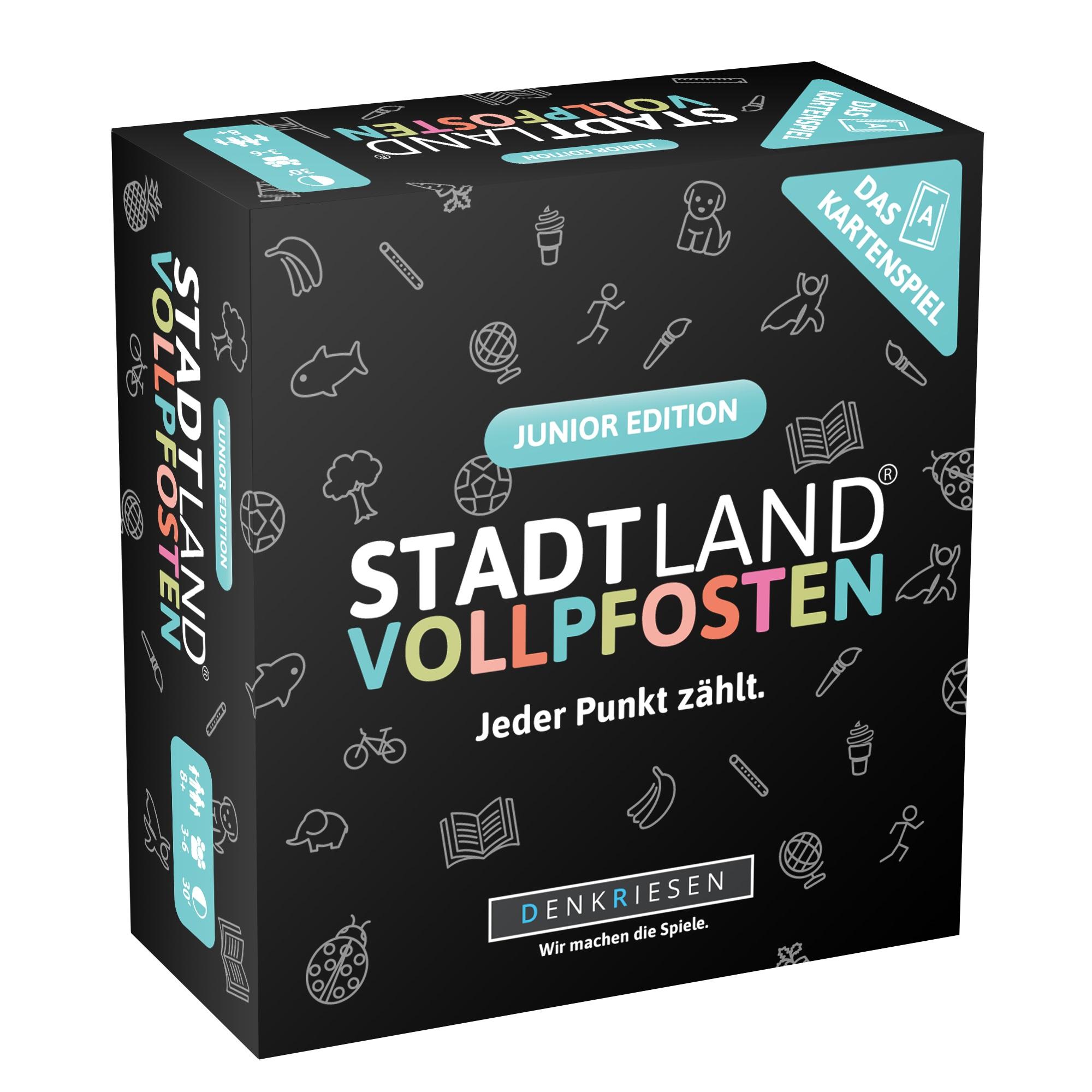 STADT LAND VOLLPFOSTEN: Das Kartenspiel  Junior Edition