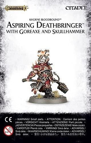 Warhammer: Age of Sigmar - Khorne Bloodbound: Aspiring Deathbringer with Goreaxe and Skullhammer