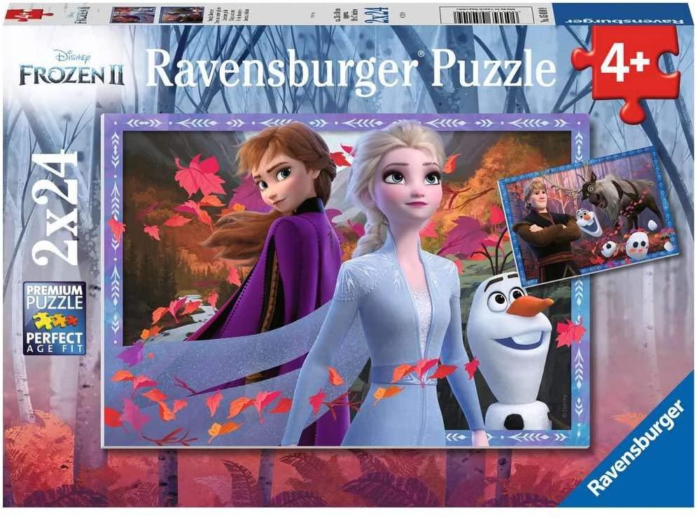 Ravensburger Kinderpuzzle: Frozen - Frostige Abenteuer 2 x 24