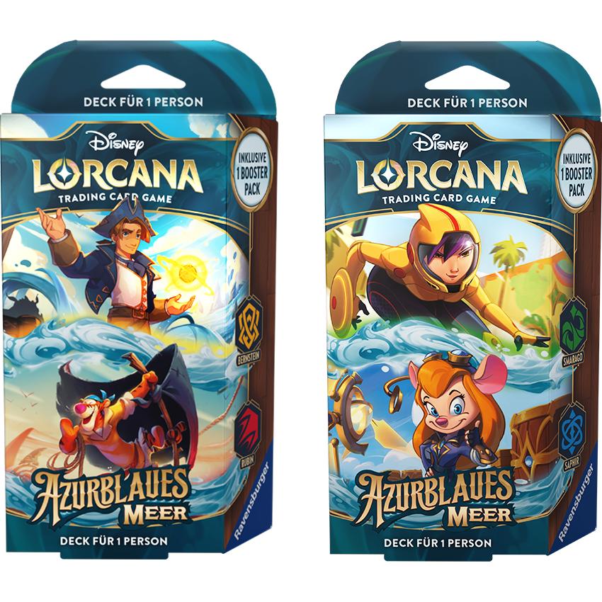 Disney Lorcana -  Starter Deck: Azurblaues Meer - Bernstein und Rubin (DE)