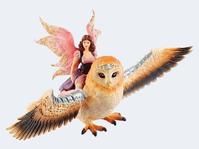 Schleich bayala 70713 - Elfe auf Glitzer-Eule