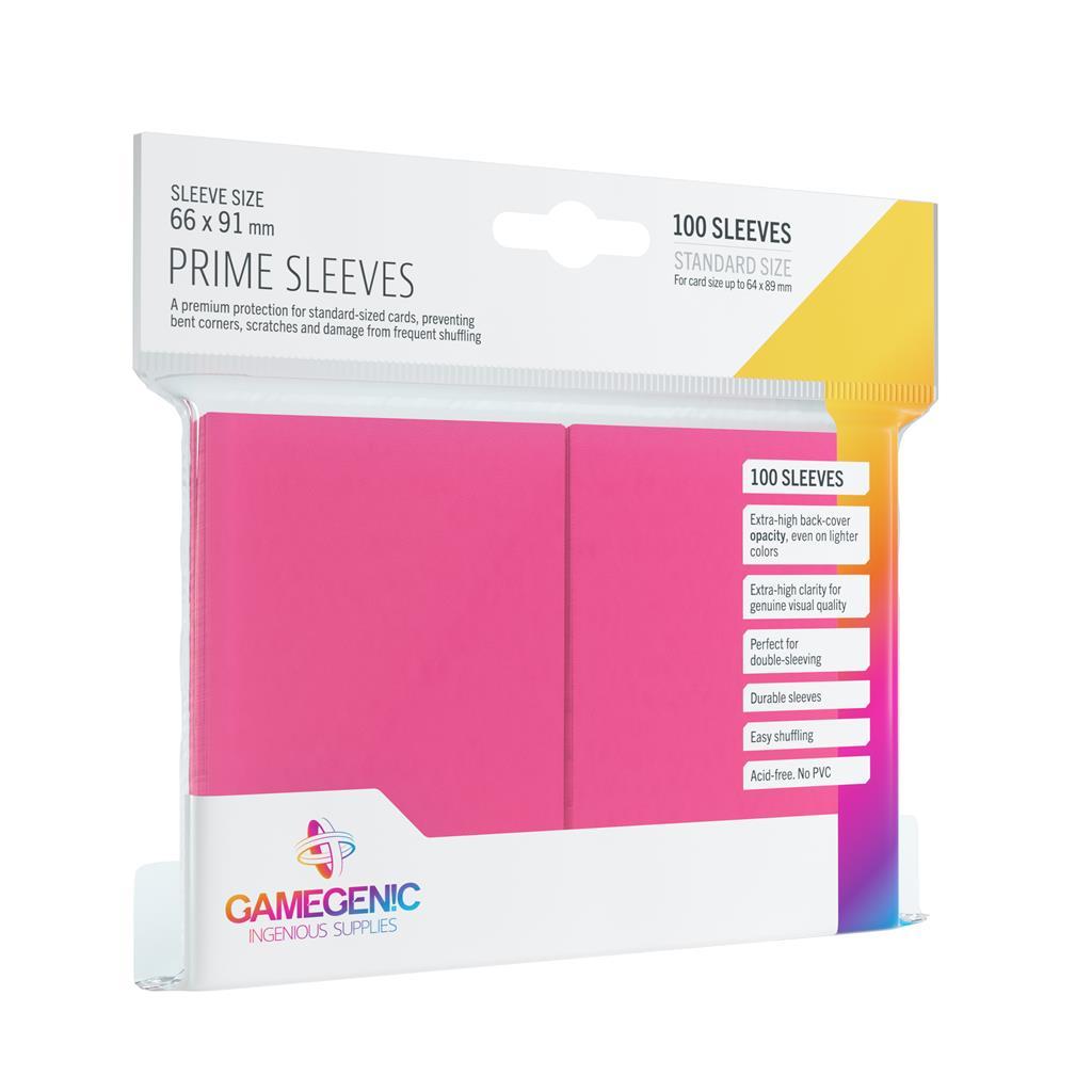 Gamegenic - Prime Sleeves Standard Size, Pink (100 Sleeves)