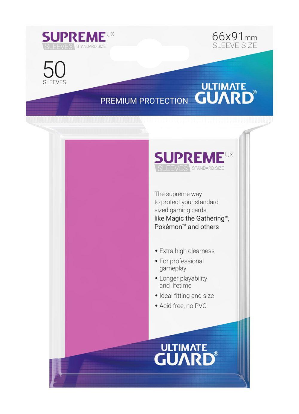 Supreme UX Sleeves - 66x91 mm (50), Pink