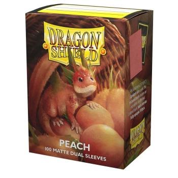 Dragon Shield - Card Sleeves: Peach Dual Matte, Standard Size (100 Sleeves)