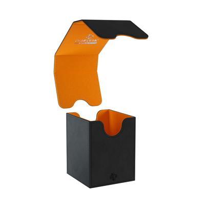 Gamegenic - Squire 100+ XL Convertible Deck CaseExclusive Edition, Black/Orange