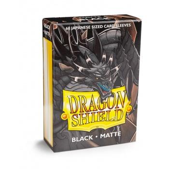 Dragon Shield - Card Sleeves: Black Matte, japanese Size (60 Sleeves)