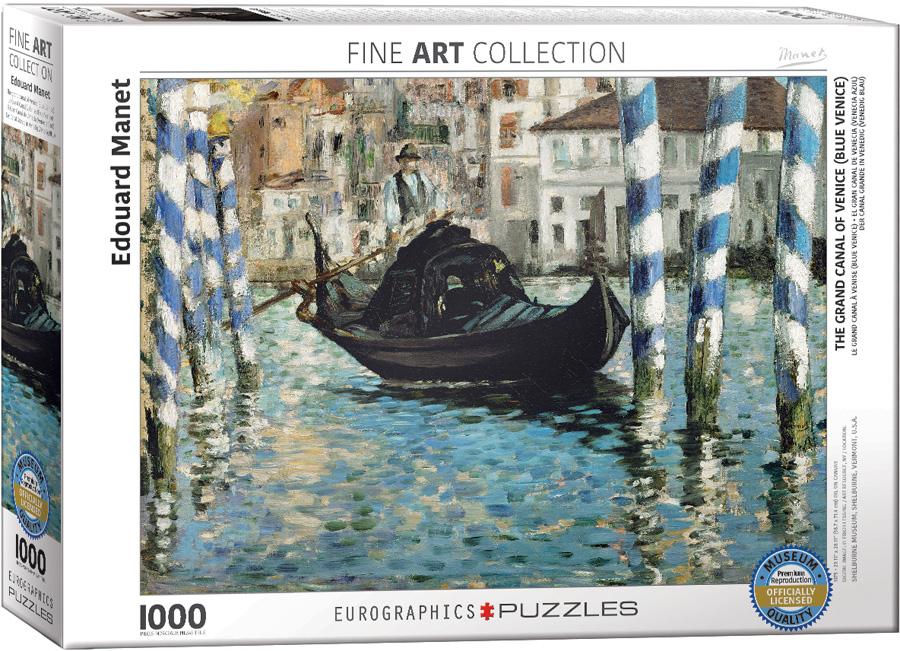 Eurographics Puzzle - Edouard Manet: Der Canal Grande in Venedig (Venedig Blau) - 1000 Teile
