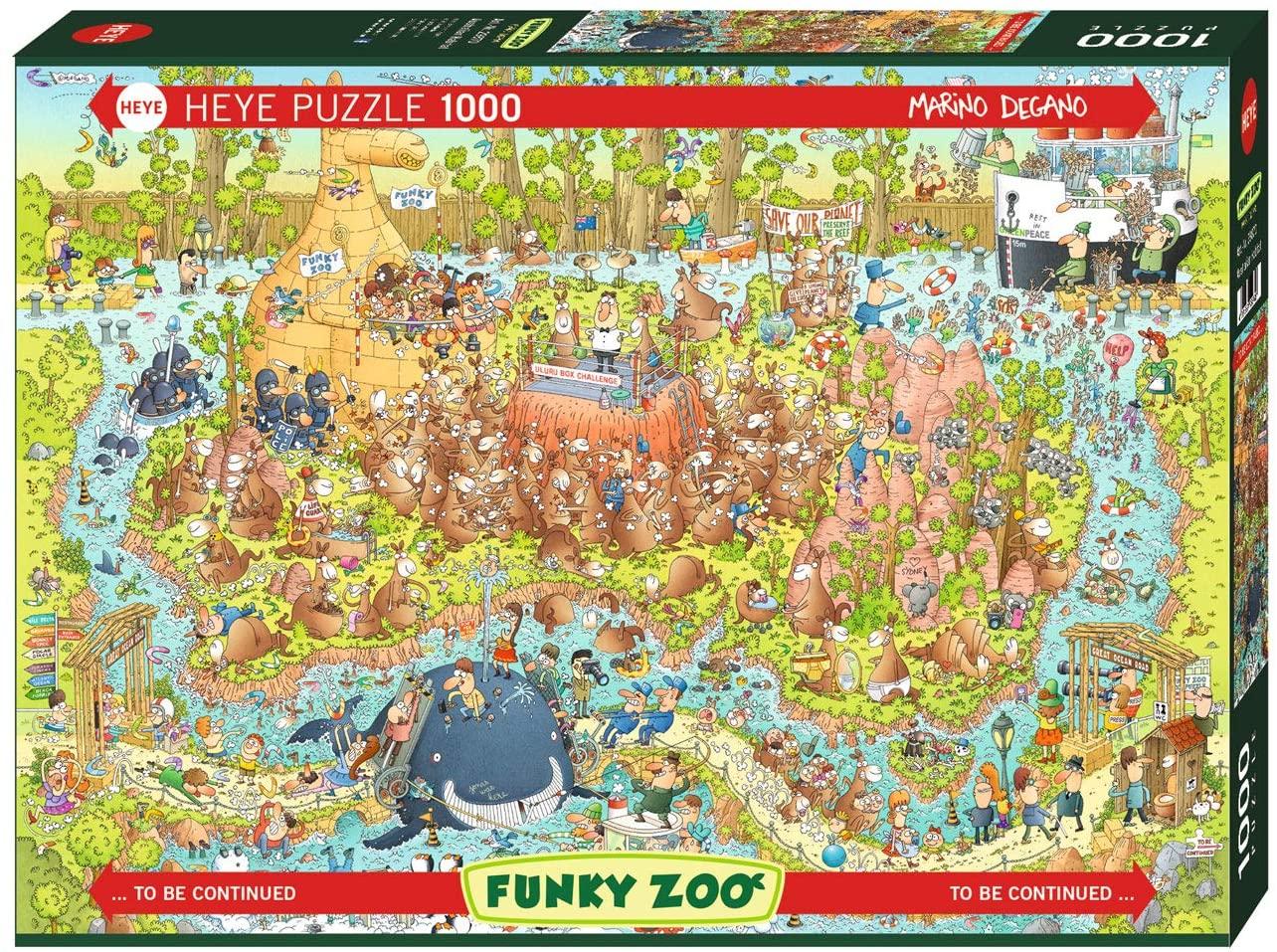 Heye Puzzle - Funky Zoo: Australian Habitat - 1000 Teile