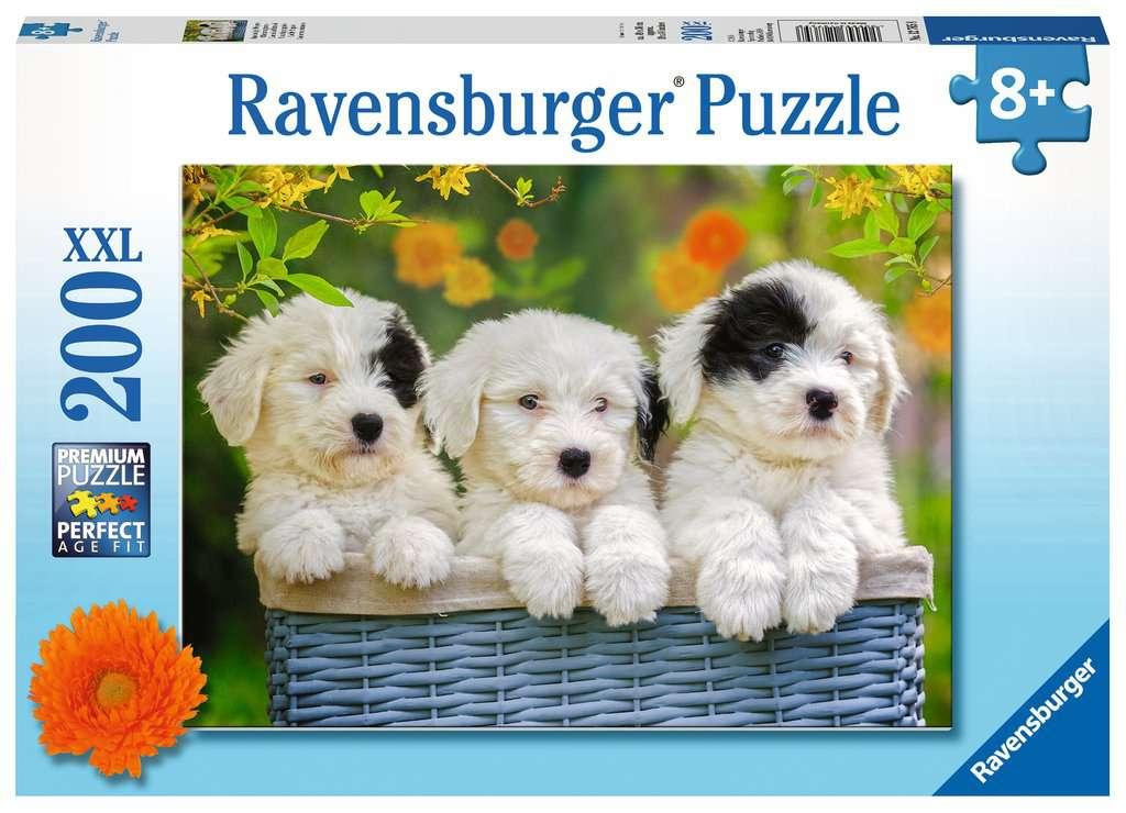 Ravensburger Puzzle - 200 XXL: Kuschelige Welpen