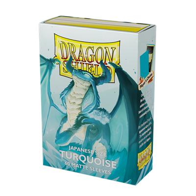 Dragon Shield - Card Sleeves: Turquoise Matte, Japanese Size (60 Sleeves)