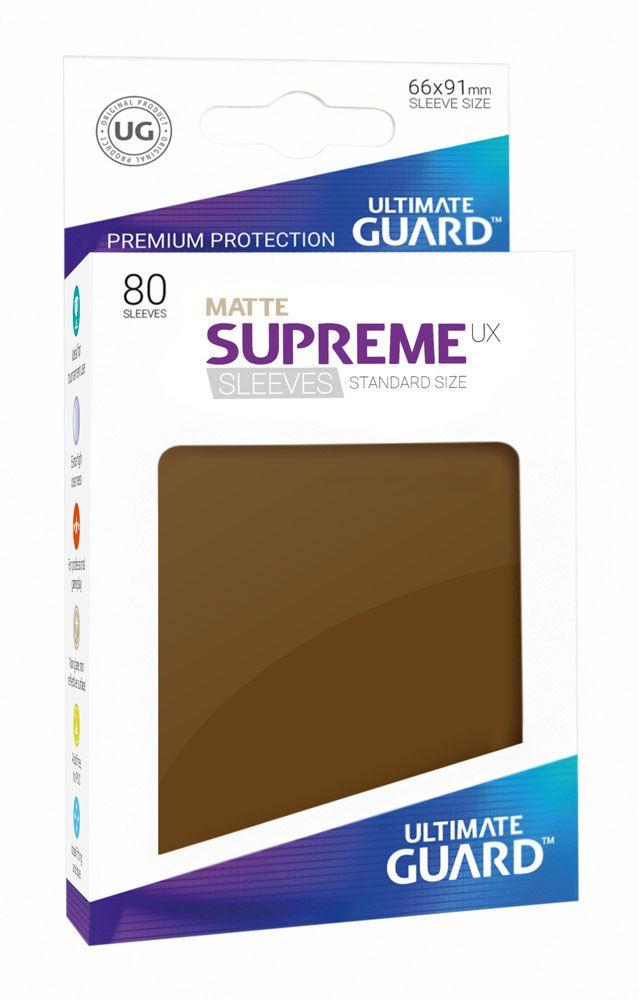 Matte Supreme UX Sleeves - 66x91 (80 Sleeves), brown