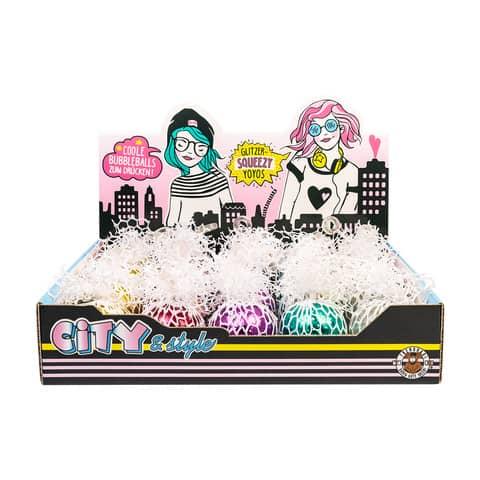 CITY & STYLE - Bubbleball: Glitzer-Squeeze Yoyo