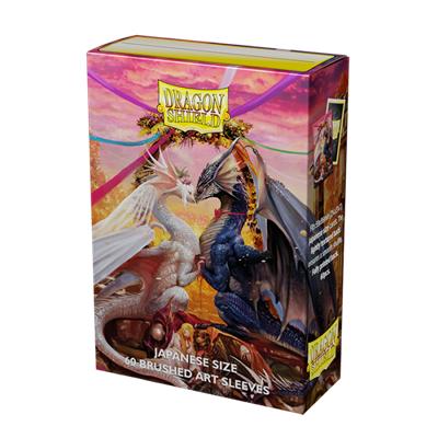Dragon Shield - Card Sleeves: Valentine Dragons 2023 Brushed Art, Japanese Size (60 Sleeves)