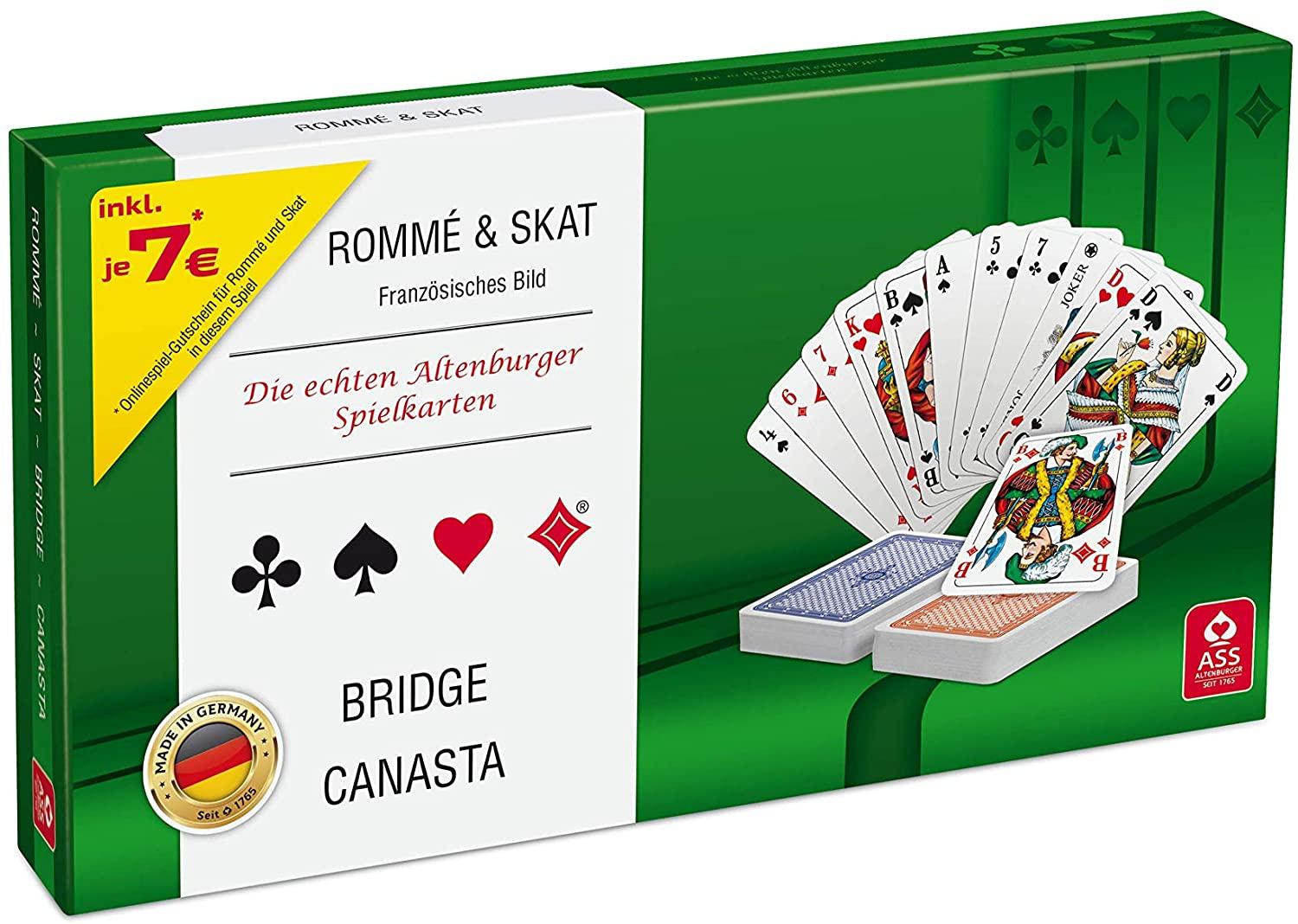 Spielkartenset Rommé & Skat