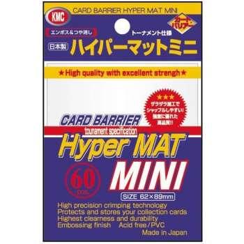 KMC Card Barrier - 62x89  mm, Hyper Mat Mini White (60 Sleeves)