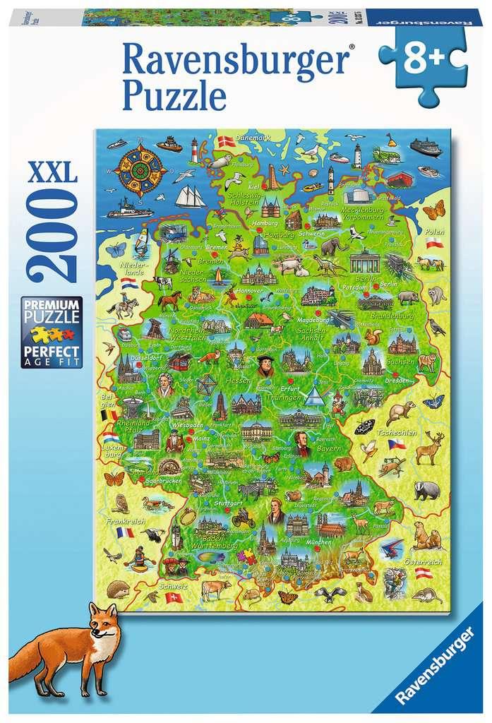 Ravensburger Puzzle - Buntes Deutschland - 200 XXL Teile
