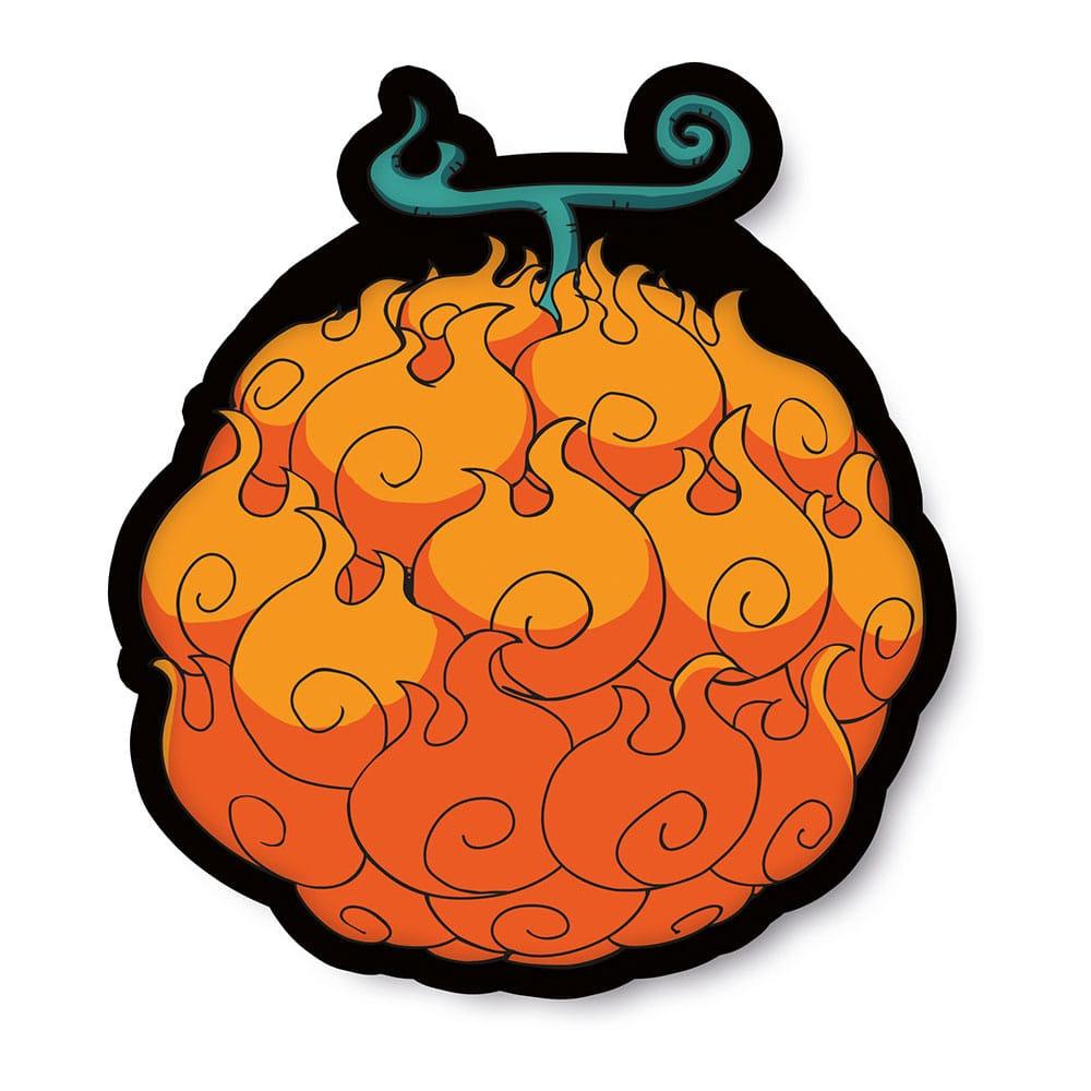 One Piece - Dekokissen: Feuer Frucht 36 cm