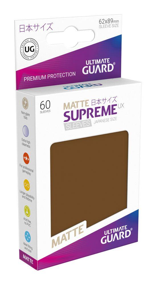 Ultimate Guard - Matte Supreme UX Sleeves 62x89 (60 Sleeves), brown