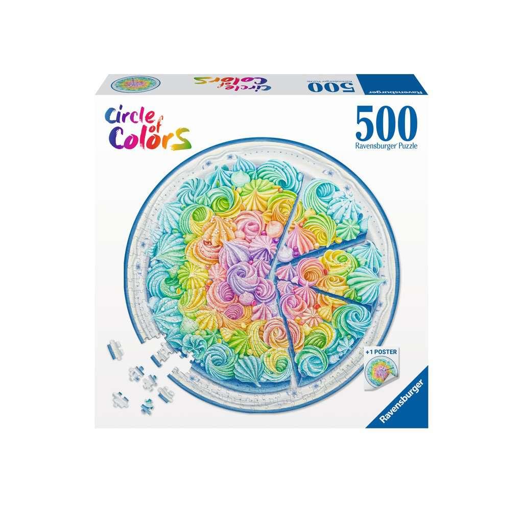 Ravensburger Puzzle - Circle of Colors: Rainbow Cake - 500 Teile
