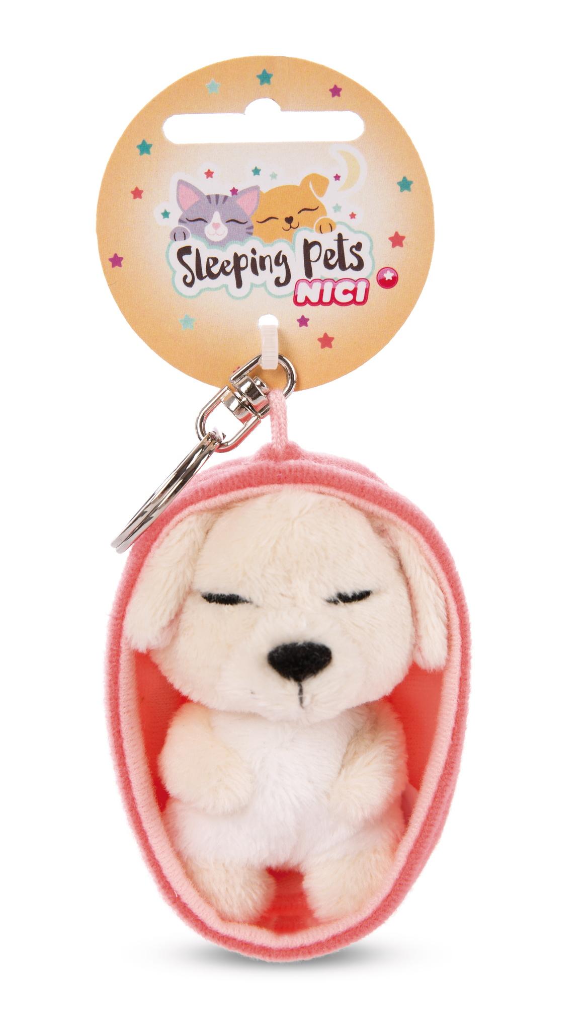 Nici - Sleeping Pets Schlüsselanhänger: Hund Creme