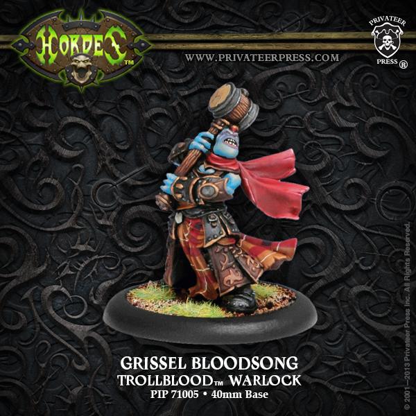 Hordes - Trollbloods: Grissel Bloodsong, Trollblood Warlock