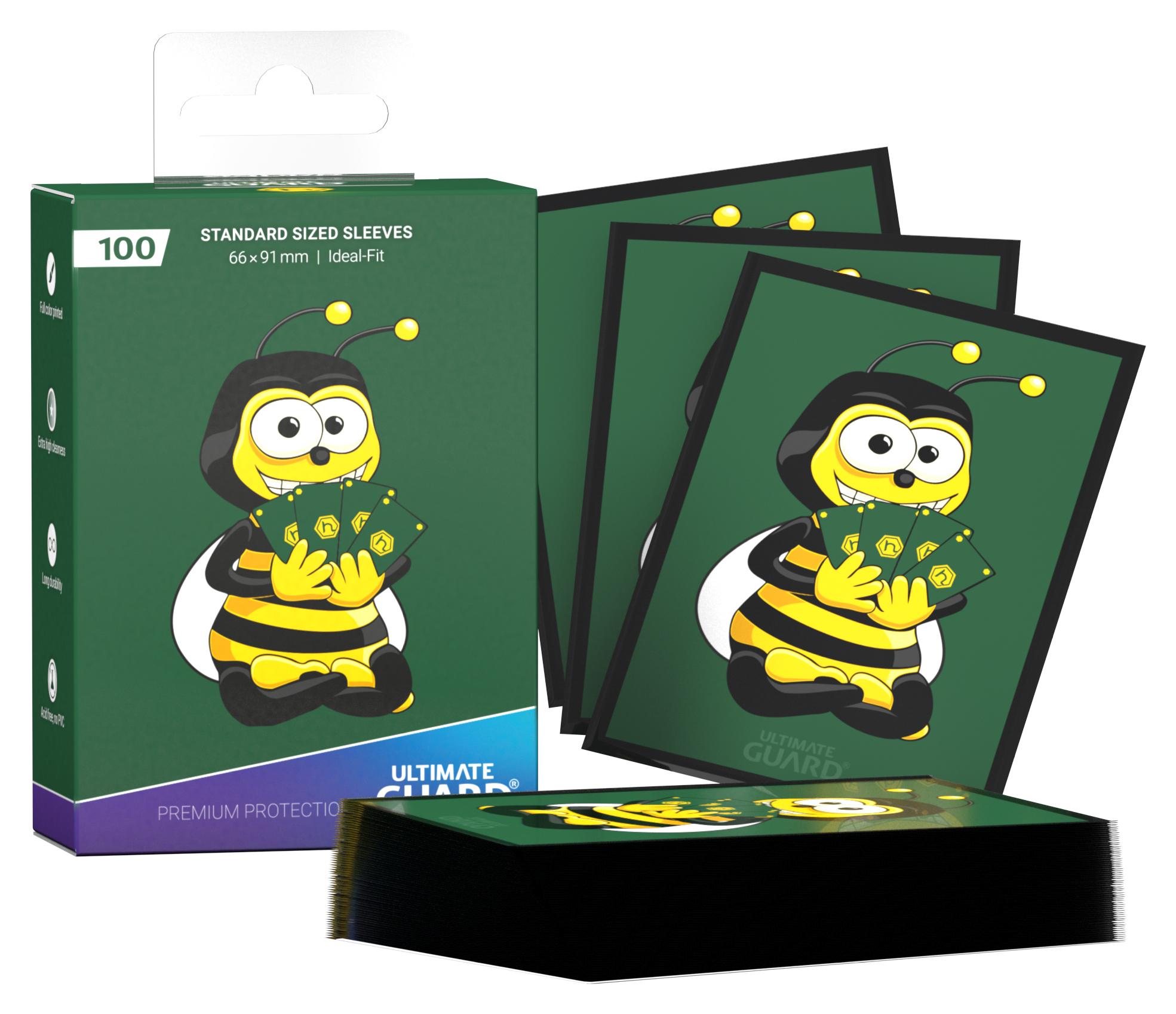 Hiveworld Printed Sleeves - Standardgröße 66x91 mm: Kartenbiene (100)