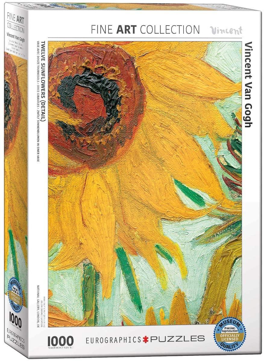 Eurographics Puzzle - Vincent van Gogh: Zwölf Sonnenblumen in einer Vase (Detail) - 1000 Teile