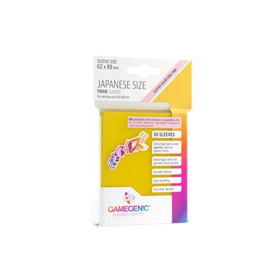 Gamegenic - Prime Sleeves Japanese Size, Yellow (60 Sleeves)
