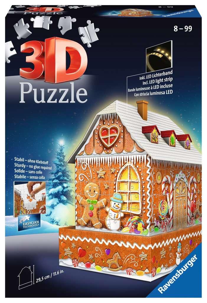 Ravensburger 3D Puzzle - Lebkuchenhaus bei Nacht