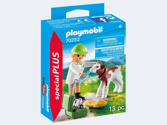 Playmobil Special Plus 70252 - Tierärztin mit Kälbchen